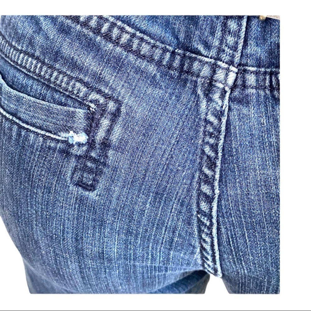 Vintage 90s Y2K Tommy Hilfiger Denim Bermuda Shorts SZ 10 Utility Streetwear - Picture 6 of 8